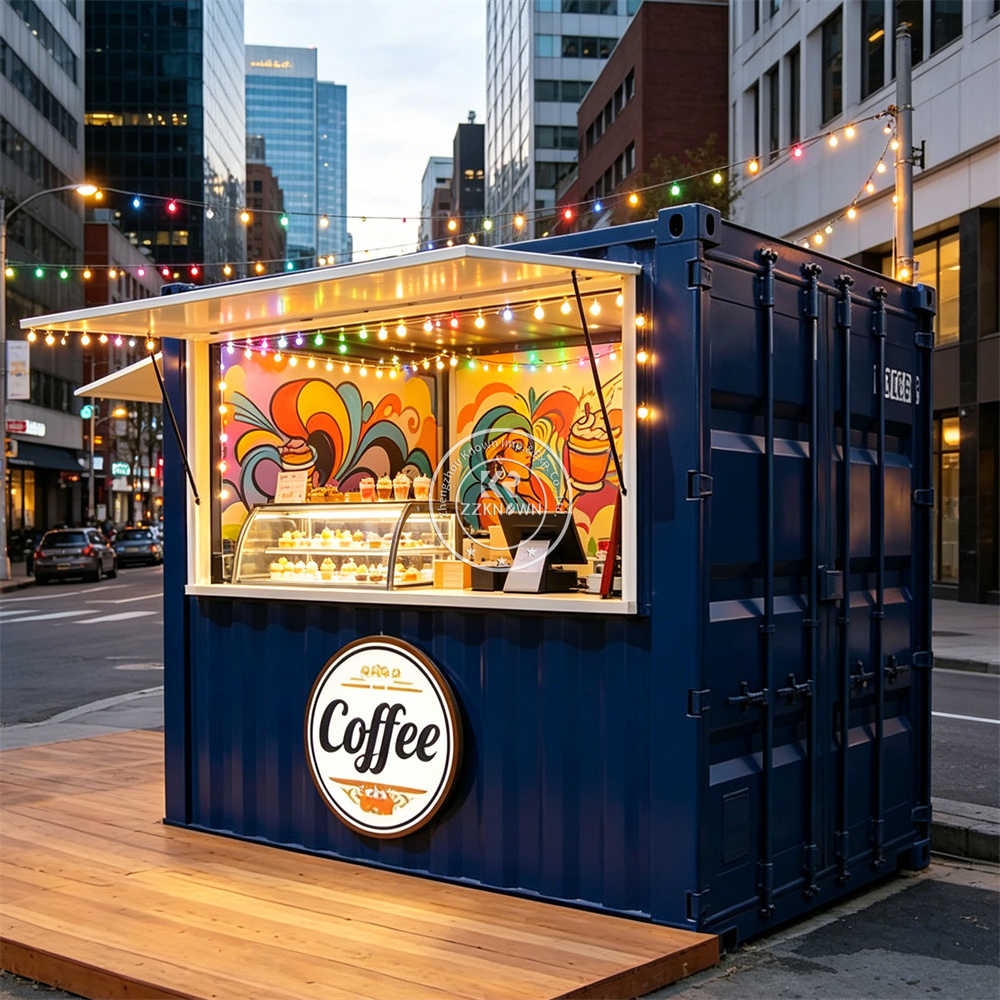 Outdoor Container Bar Shop Foo - مراجعة Coffee Tea Kiosk وسعره