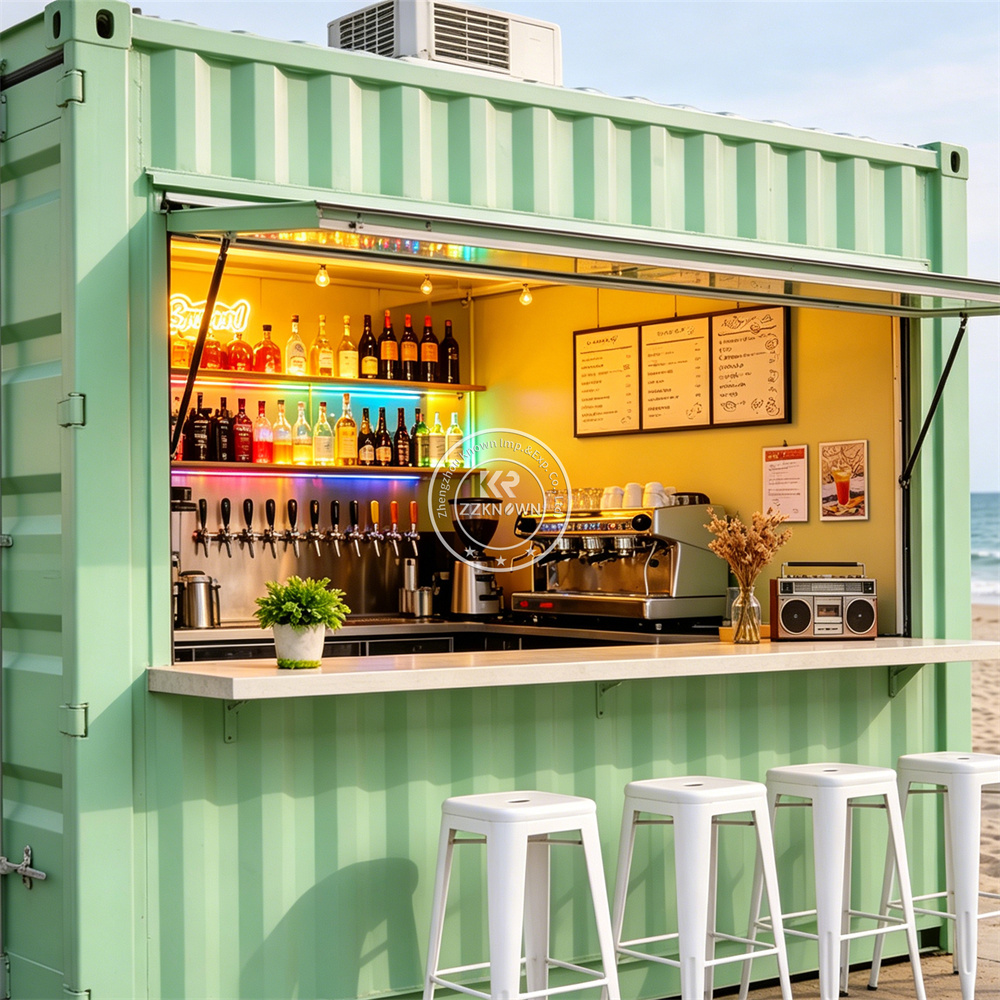 Outdoor Container Bar Shop Foo - مراجعة Coffee Tea Kiosk وسعره