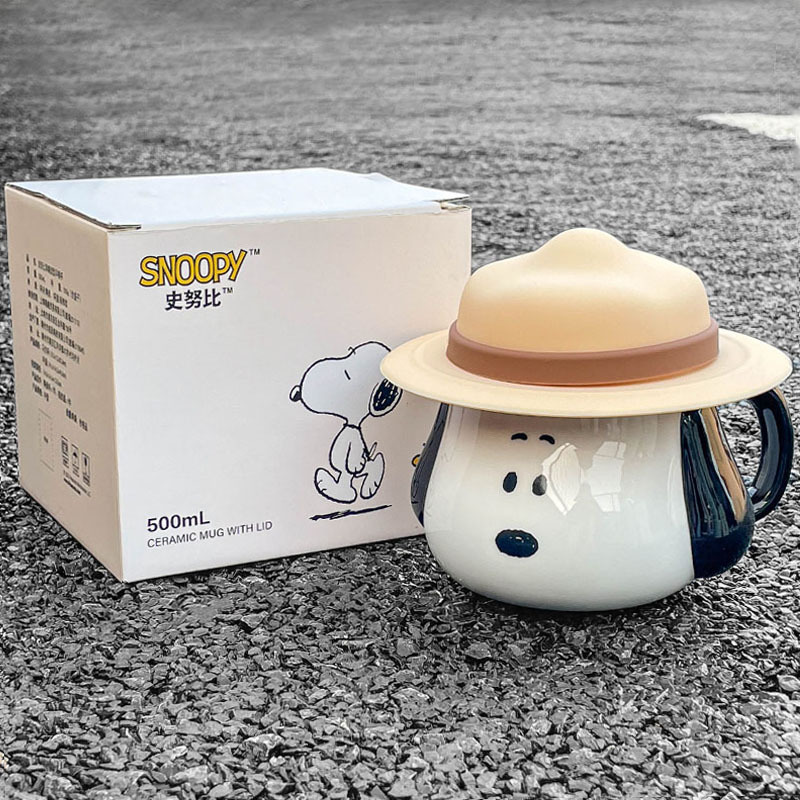 Snoopy Ceramic Mug Kawaii Cart - مراجعة Coffee Tea Room وسعره