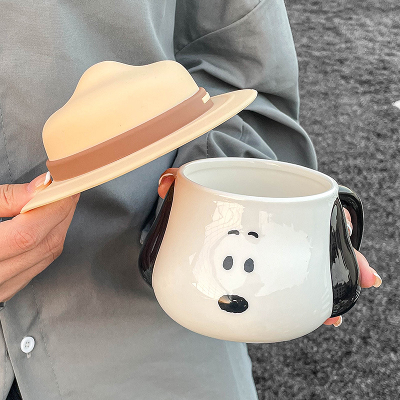 Snoopy Ceramic Mug Kawaii Cart - مراجعة Coffee Tea Room وسعره