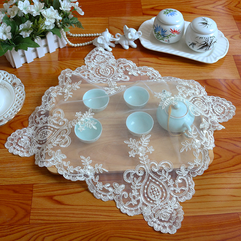 New Lace Embroidery Place Tabl - مراجعة Coffee Tea Place وسعره