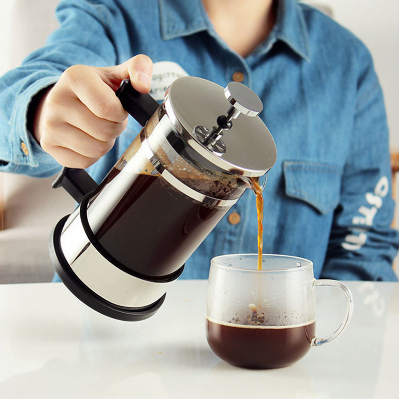 Coffee French Press Pot With F - مراجعة French Press Glass وسعره