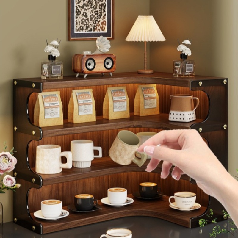 Wooden Cup Holders Desktop Cup - مراجعة Coffee Tea Cup وسعره