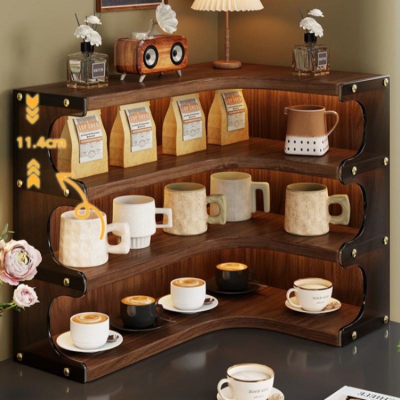 Wooden Cup Holders Desktop Cup - مراجعة Coffee Tea Cup وسعره
